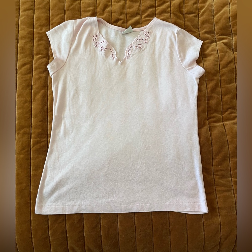 Vintage Cheryl Tiegs Eyelet lace Blouse